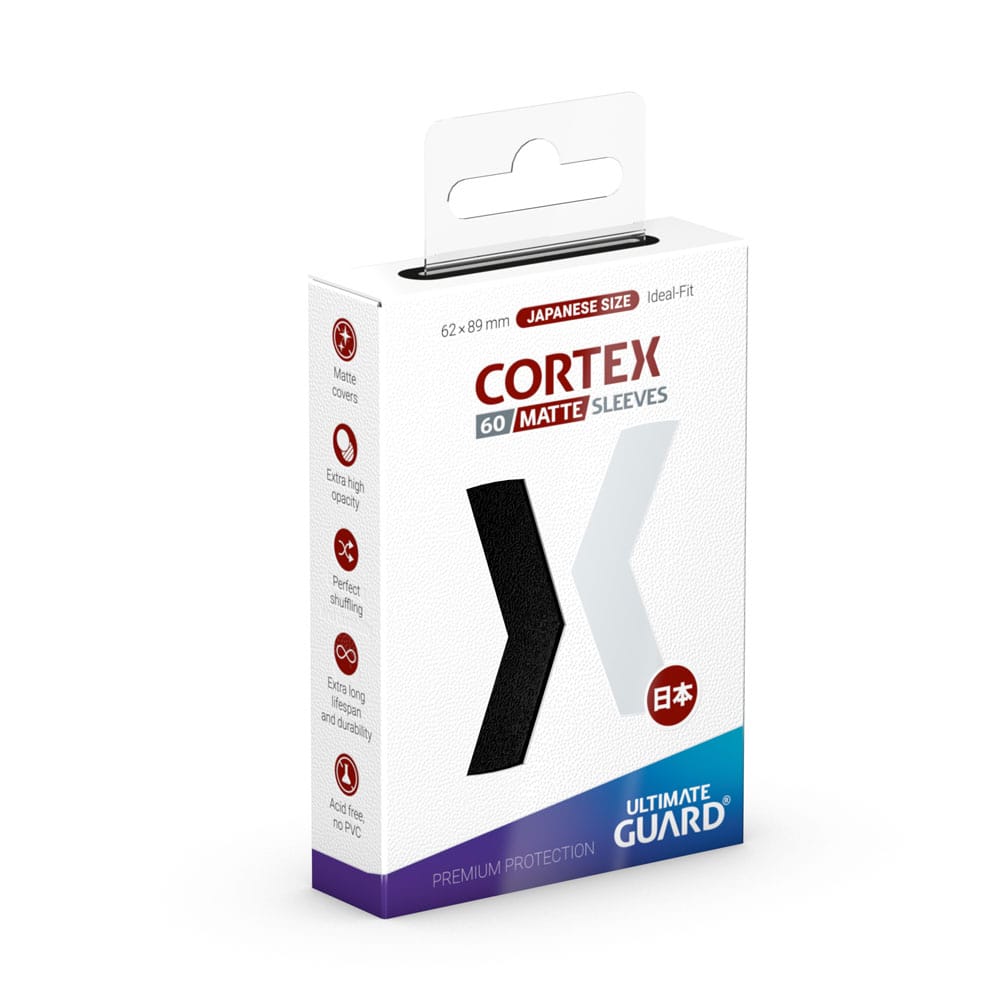 Ultimate Guard Cortex Sleeves Tamaño Japonés Negro Mate (60)