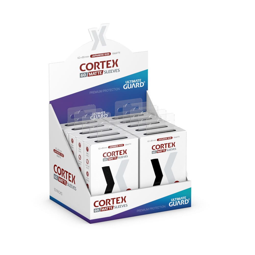 Ultimate Guard Cortex Sleeves Tamaño Japonés Negro Mate (60)