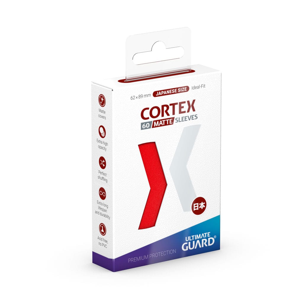 Ultimate Guard Cortex Sleeves Tamaño Japonés Rojo Mate (60) Frikytopia