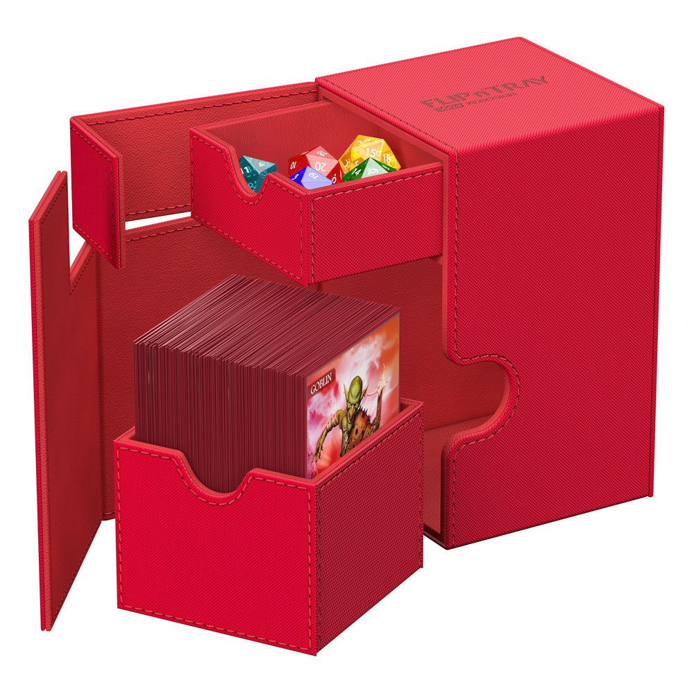 Ultimate Guard Flip`n`Tray 100+ XenoSkin Monocolor Rojo