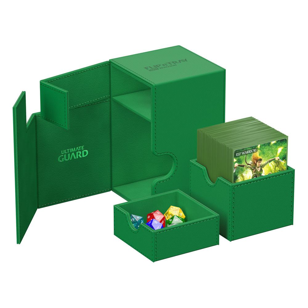 Ultimate Guard Flip`n`Tray 100+ XenoSkin Monocolor Verde