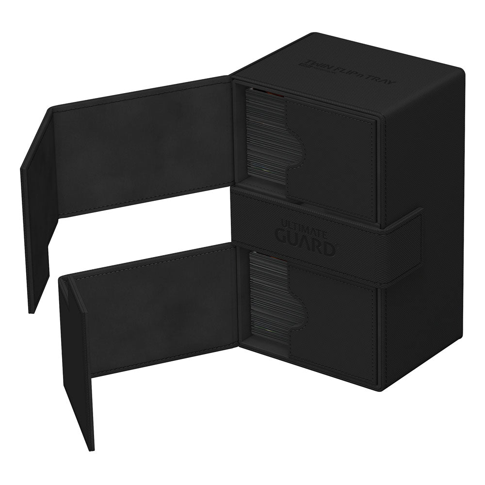 Ultimate Guard Twin Flip`n`Tray 160+ XenoSkin Monocolor Negro