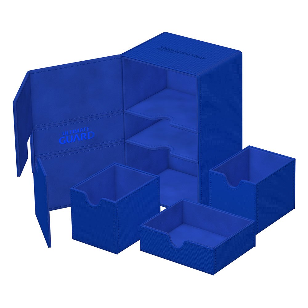 Ultimate Guard Twin Flip`n`Tray 160+ XenoSkin Monocolor Azul Frikytopia