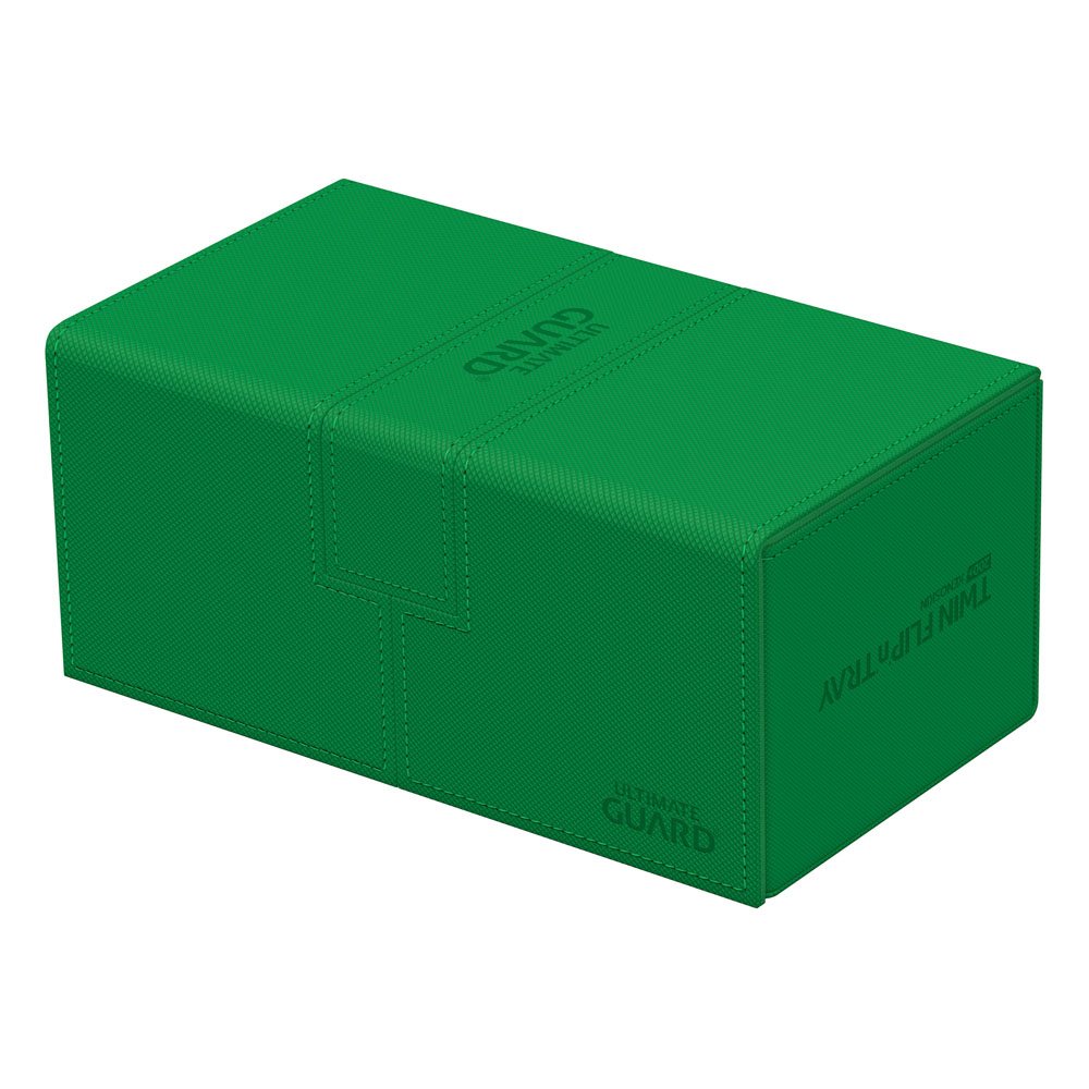 Ultimate Guard Twin Flip`n`Tray 200+ XenoSkin Monocolor Verde