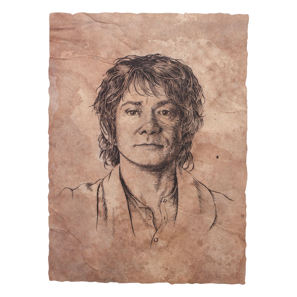 El Hobbit Litografia Portrait of Bilbo Baggins 21 x 28 cm