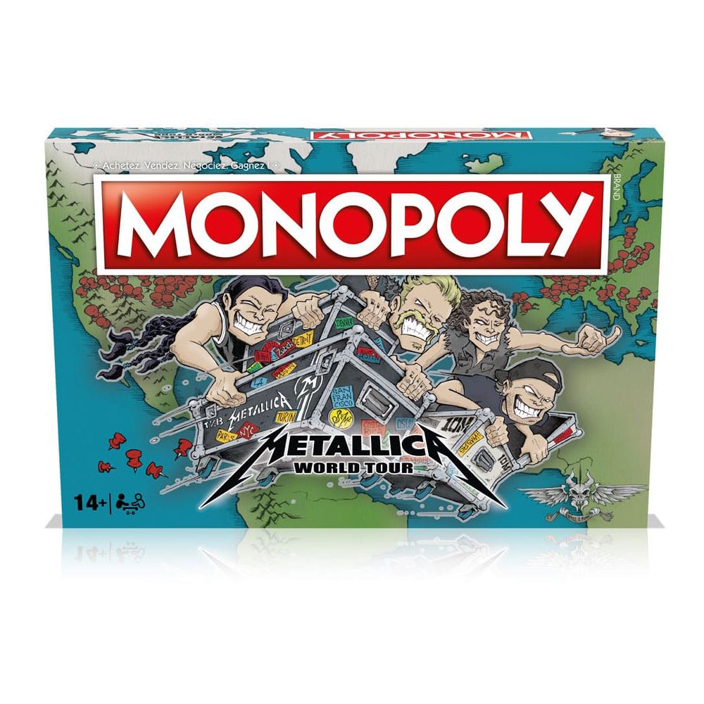 Metallica Monopoly Metallica World Tour *versión francés* Frikytopia