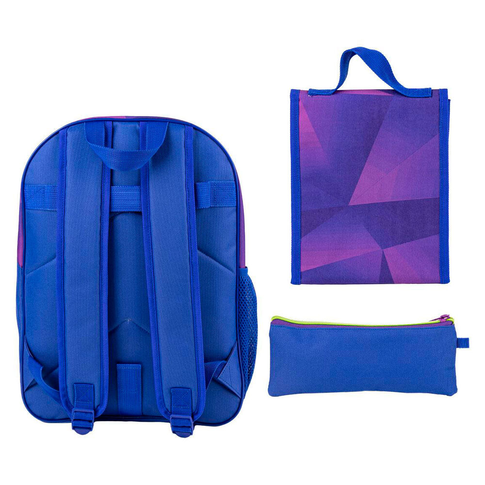 Mochila + portatodo + portamerienda Sonic Prime 42cm Frikytopia