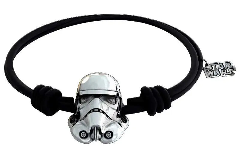 SW STORMTROOPER SILVER Pulsera BLCK RBR Frikytopia