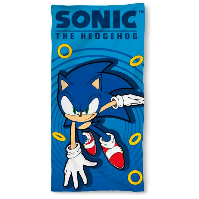 Toalla Sonic The Hedgehog microfibra Frikytopia