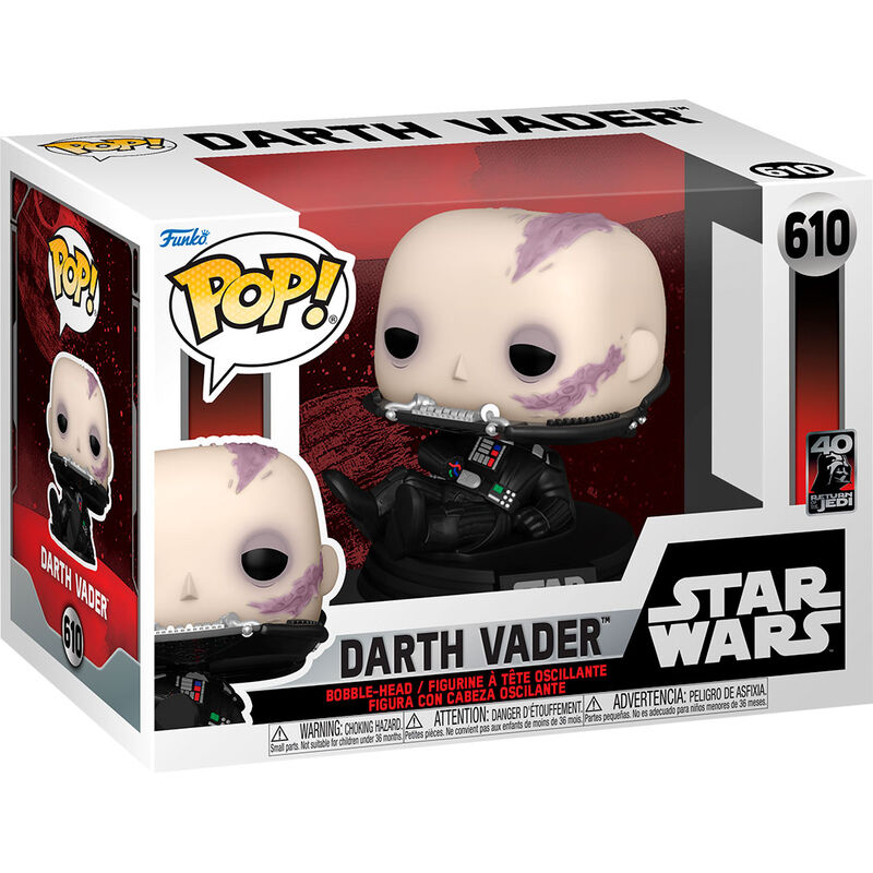 Funko pop star wars retorno del jedi 40 aniversario darth vader desenm