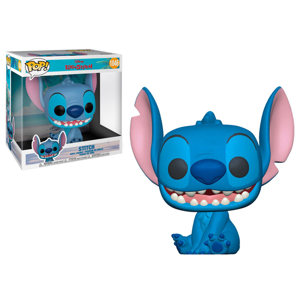 Funko pop jumbo disney lilo & stitch stitch sentado 10 pulgadas 55618 Frikytopia