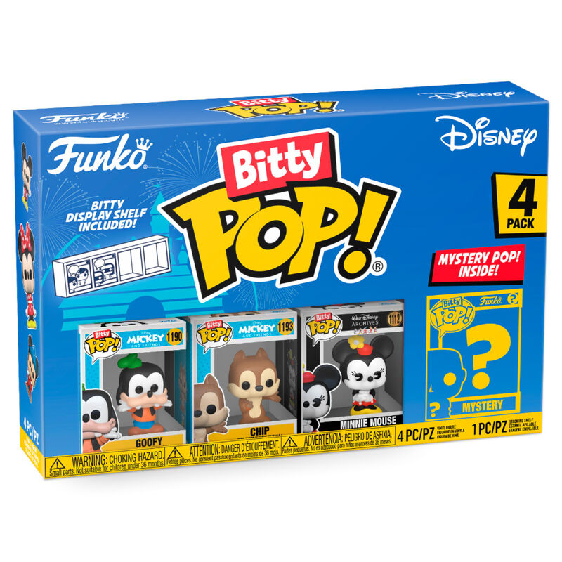 Bitty pop funko disney goofy 4pk Frikytopia