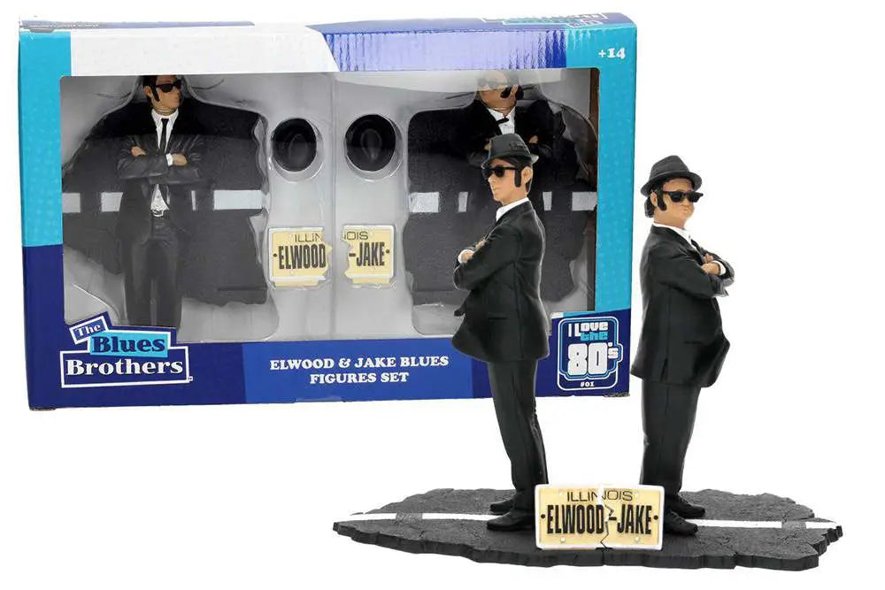 Blister 2 Figuras Jake And Elwood Blues Brothers 18 cm