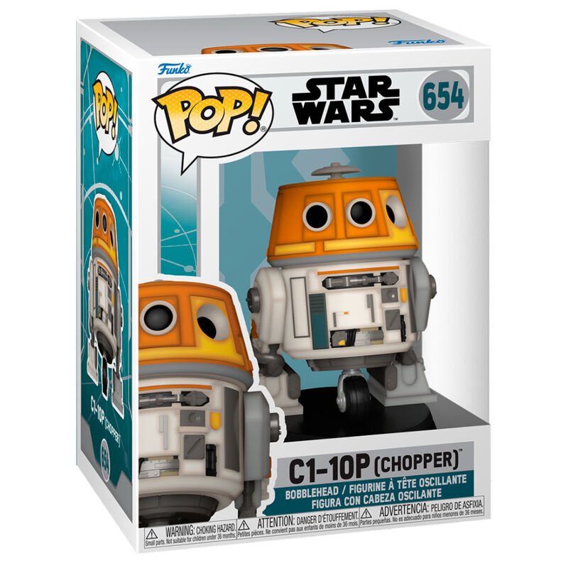 Star Wars: Ahsoka Figura POP! Vinyl C1-10P (Chopper) 9 cm