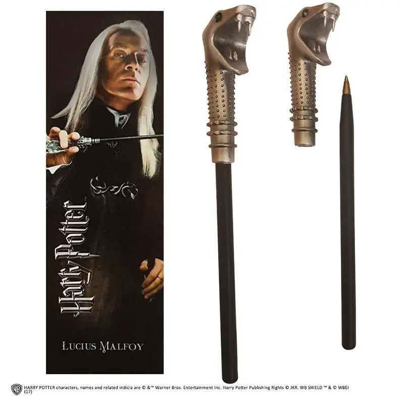 HP LUCIUS MALFOY WAND Bolígrafo AND BOOKMARK