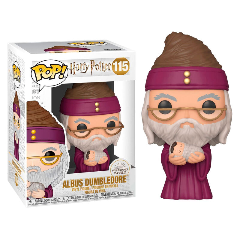 Funko pop harry potter dumbledore con harry potter de bebe Frikytopia