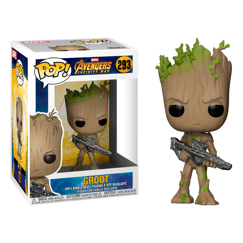 Figura POP Marvel Avengers Infinity War Teen Groot with Gun Frikytopia