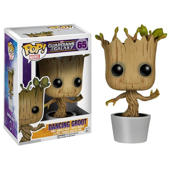 Funko pop bobble marvel los guardianes de la galaxia groot bailando Frikytopia