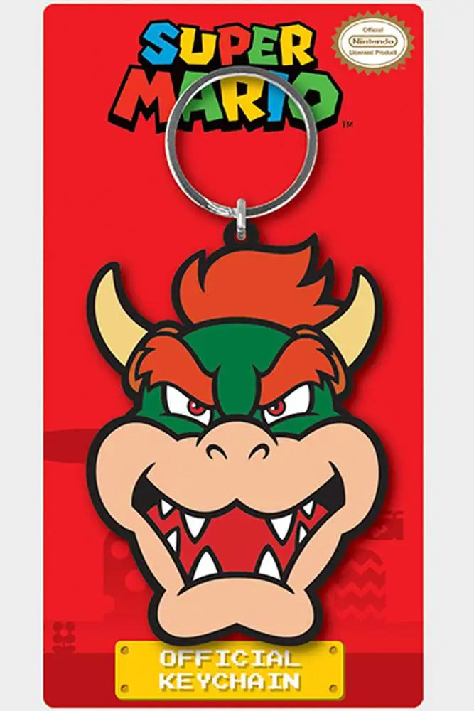 Super Mario Llavero caucho Bowser 6 cm