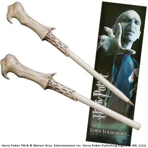 HP VOLDEMORT WAND Bolígrafo AND BOOKMARK Frikytopia