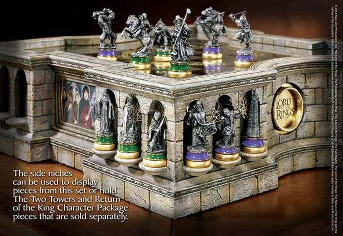 Replica ajedrez the noble collection el señor de los anillos edicion limitada deluxe