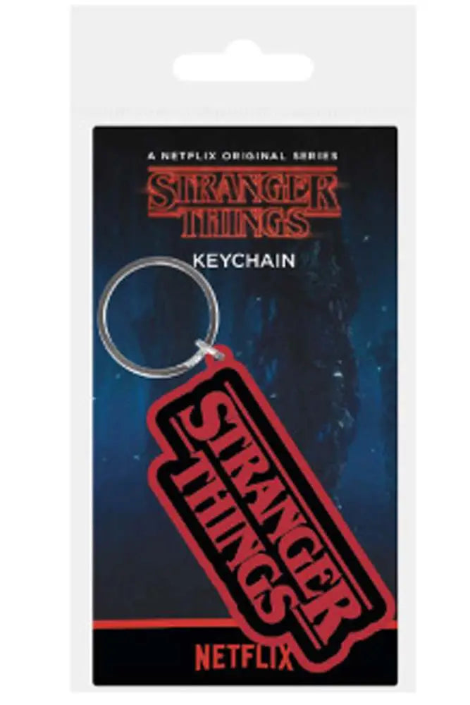 Llavero pyramid stranger things logo