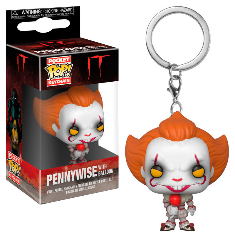 Porta-chaves Pocket POP IT Pennywise with balloon Frikytopia