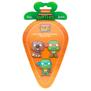 Blister 3 figuras Carrot Pocket POP Tortugas Ninja Splinter Leonardo Rap
