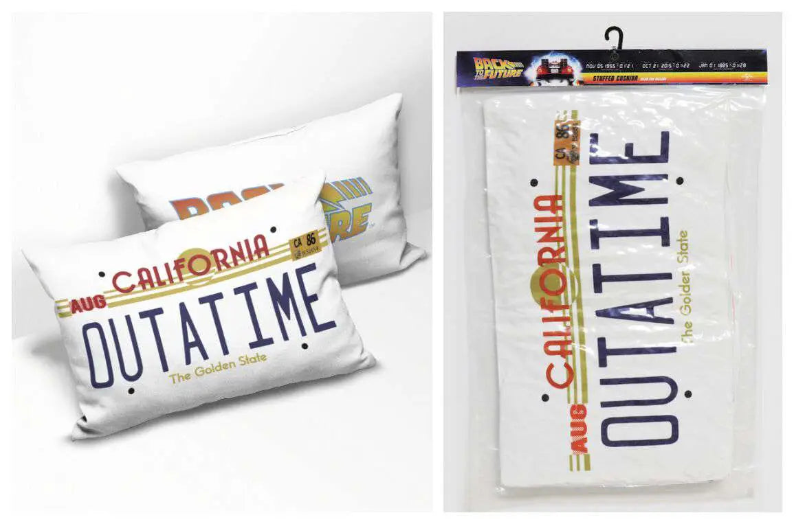 BTTF OUT A TIME RECTANGULAR Cojín