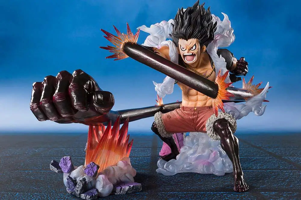 One Piece Figuarts ZERO Extra Battle Estatua PVC Monkey D. Luffy Gear 4 Snake Man King Cobra 21 cm
