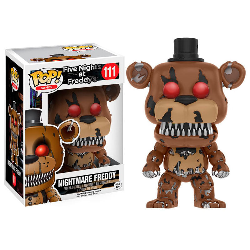 Five Nights at Freddy's POP! Games Vinyl Figura Nightmare Freddy 9 cm Frikytopia