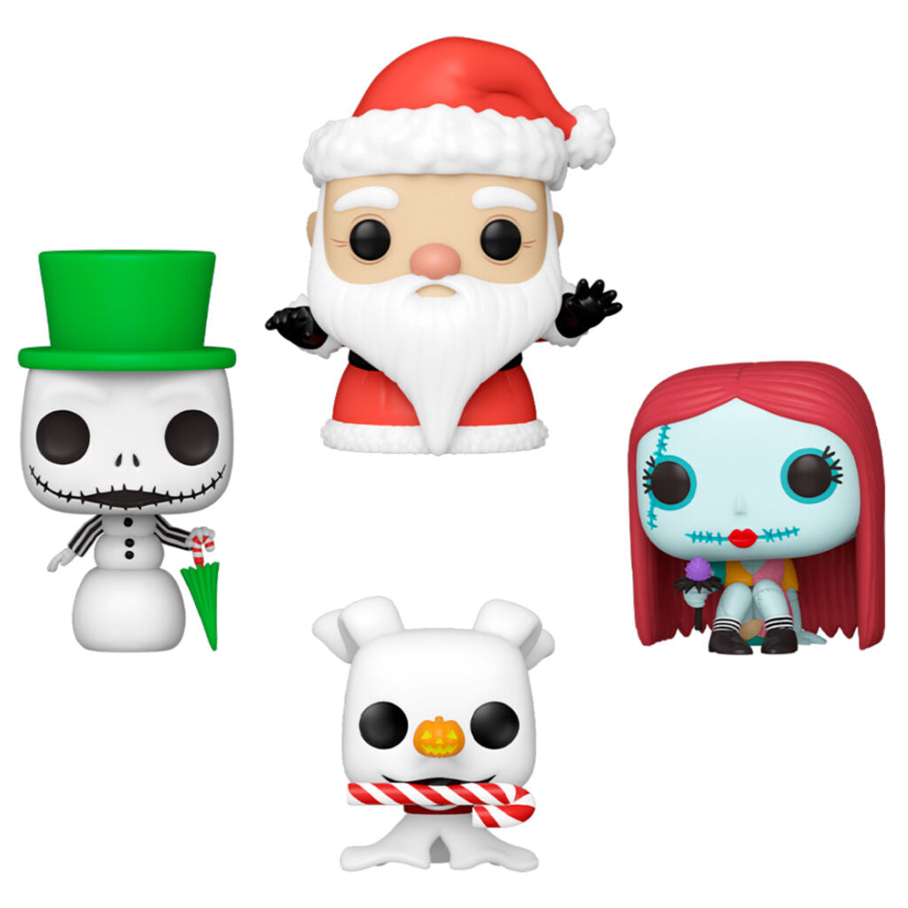 Arbol con 4 figuras Pocket POP Disney Pesadilla Antes de Navidad Holiday Frikytopia
