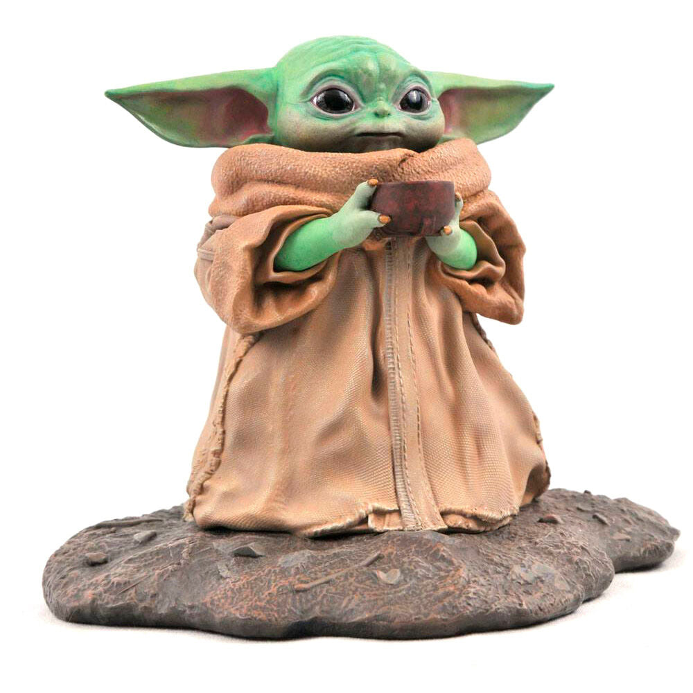 Figura diamond collection star wars the mandalorian the child con sopa r