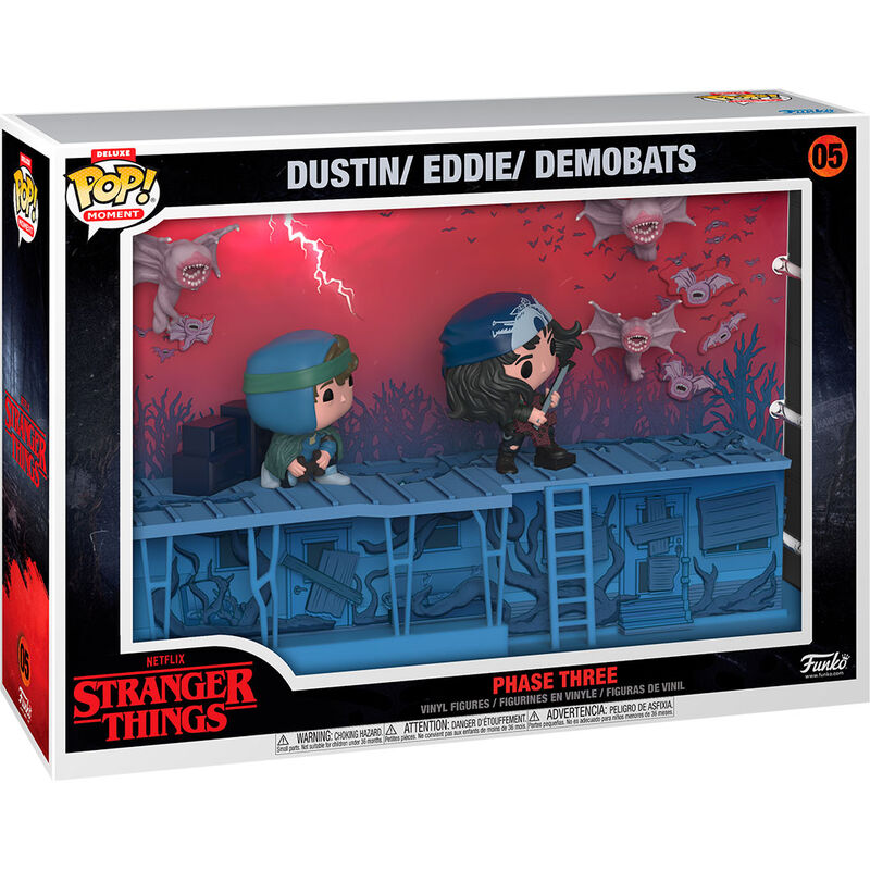 Funko pop moments deluxe pack 2 stranger things fase 3 eddie &amp Frikytopia