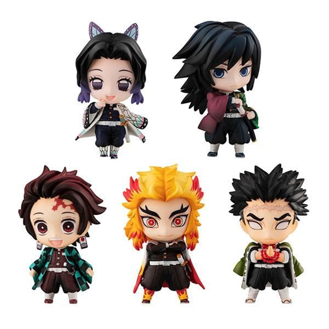 Pack 5 figuras megahouse demon slayer kimetsu no yaiba sailor tanjiro & Frikytopia