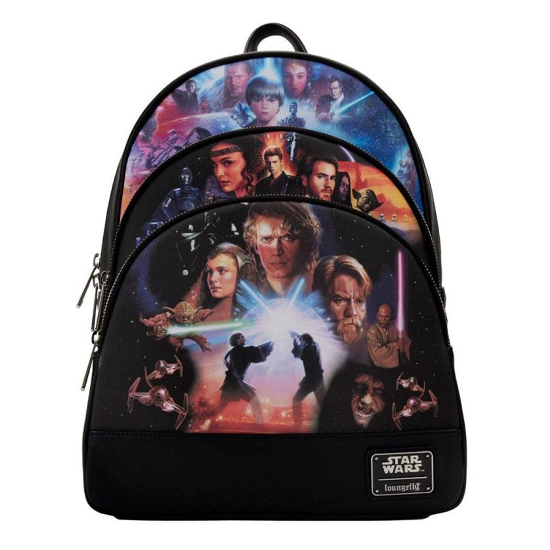 Mini mochila Loungefly Star Wars trilogía: El accesorio imprescindible para los fanáticos de Star Wars Frikytopia