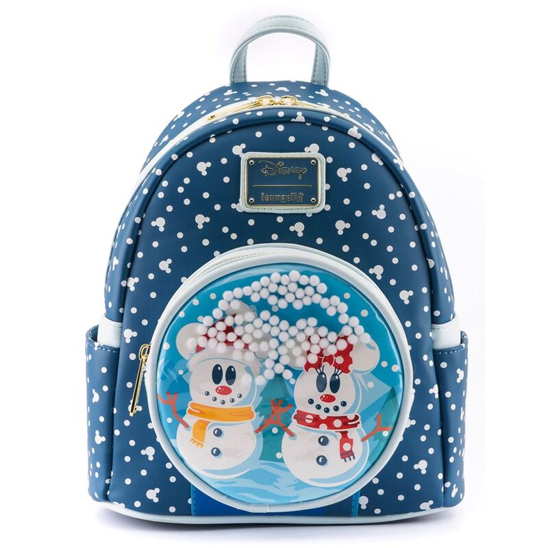Mochila Mickey Minnie Snowman Disney Loungefly 26cm Frikytopia