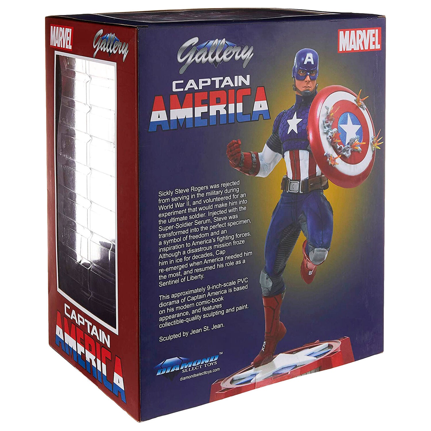 Figura diamond collection marvel avengers nuevo capitan america 25 c