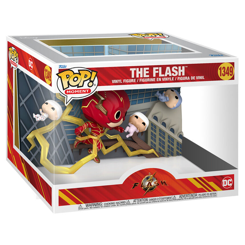 Figura POP Moment DC Comics The Flash Baby Rescue Frikytopia