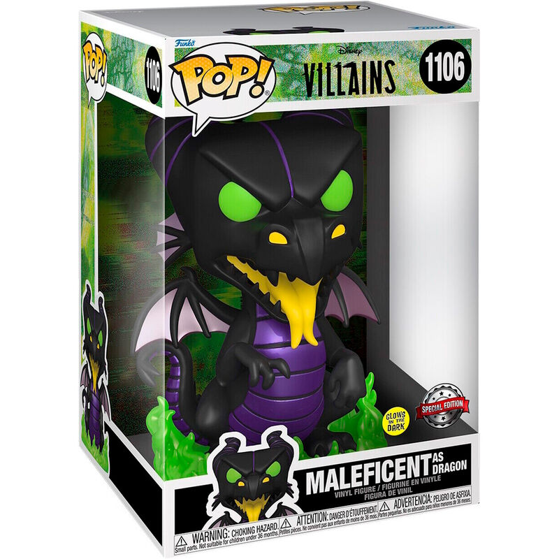 Funko pop disney villanos malefica como dragon glows in the dark 581