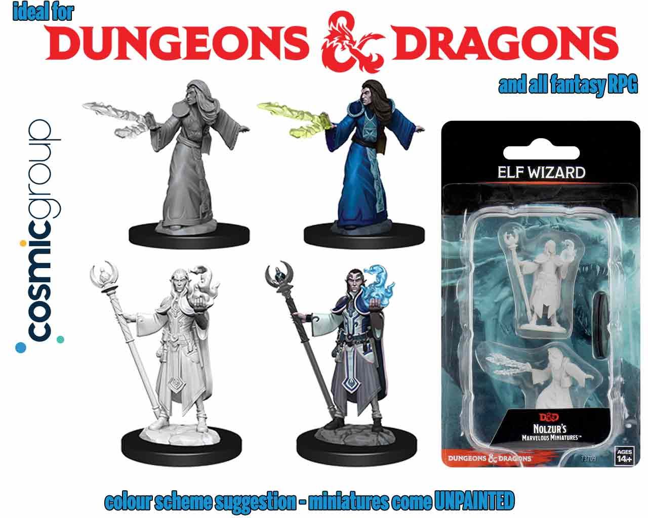D&D NOLZUR'S MARVELOUS MINIATURES - ELF MALE WIZARD 2 Frikytopia