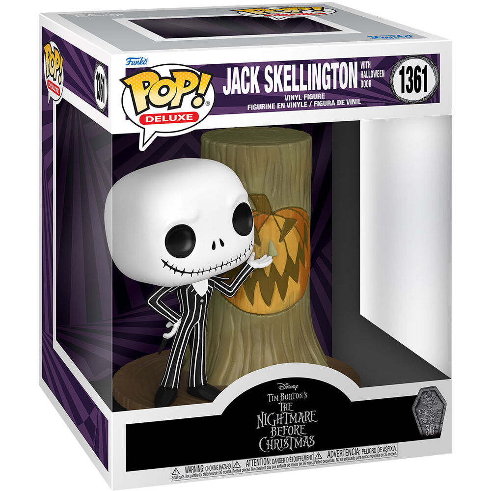 Pesadilla antes de Navidad 30th POP! Deluxe Vinyl Figura Jack w/H.Town Door 9 cm