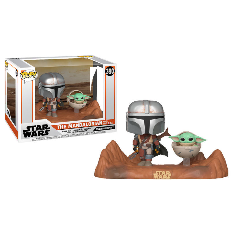 Funko pop star wars the mandalorian the mandalorian & baby yoda