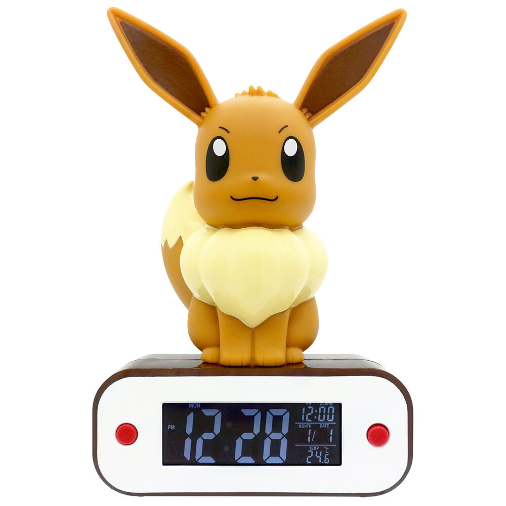 Pokémon despertador con luz Evoli 18 cm Frikytopia