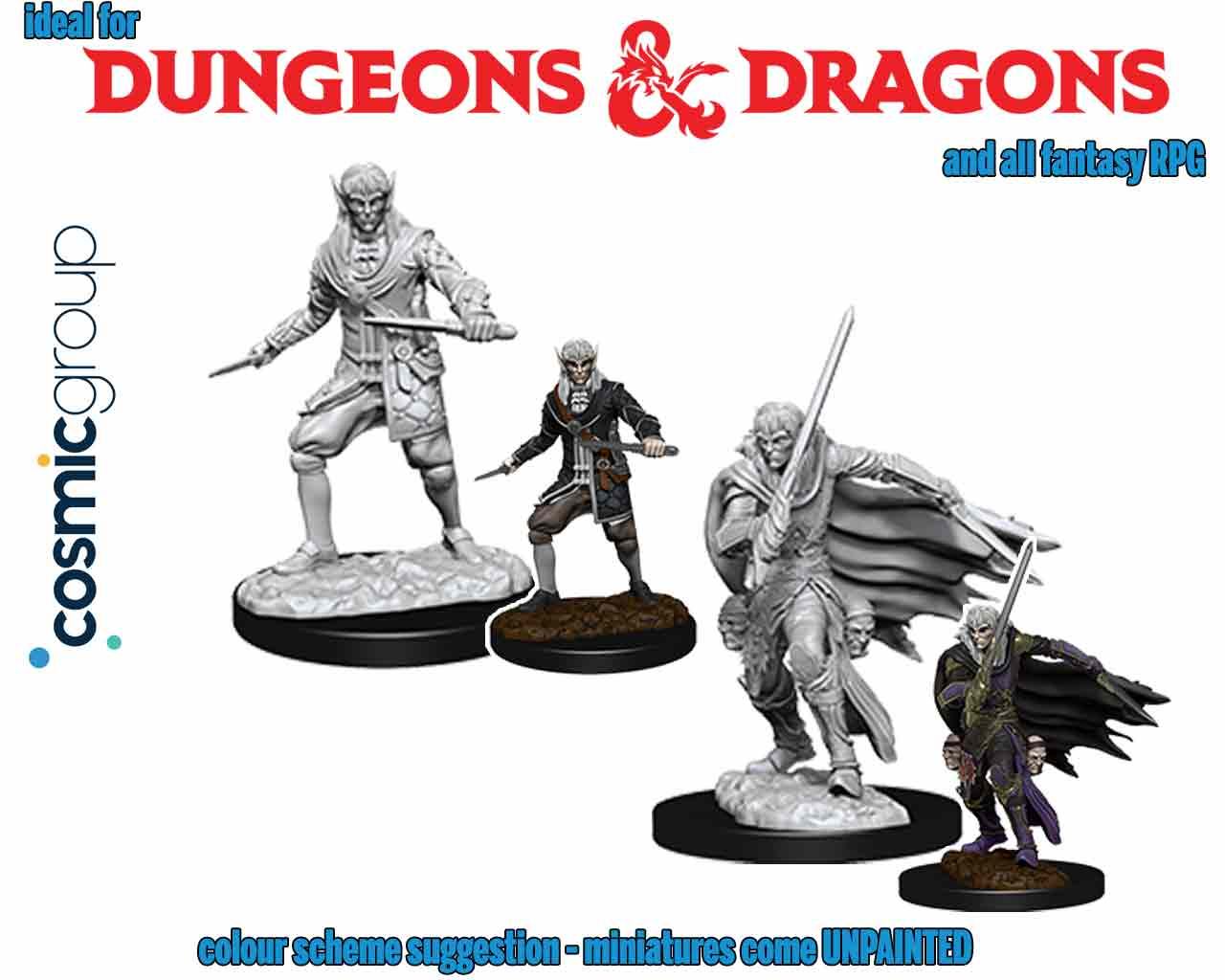 PATHFINDER DEEP CUT UNPAINTED MINIATURES - ELF MALE ROGUE Frikytopia