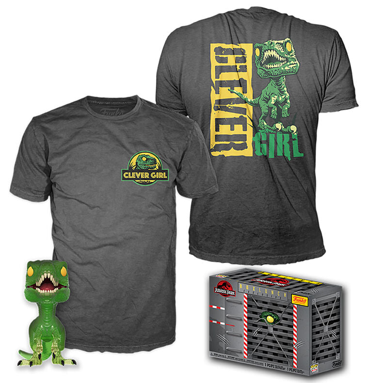Set figura POP & Tee Jurassic Park Velociraptor Exclusive L Frikytopia