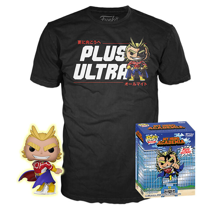 Pop & tee my hero academia all might funko + camiseta talla m ut