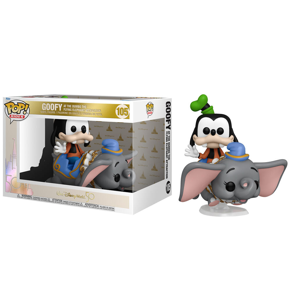 Funko pop ride supdlx disney world 50th aniversario goofy volando Frikytopia