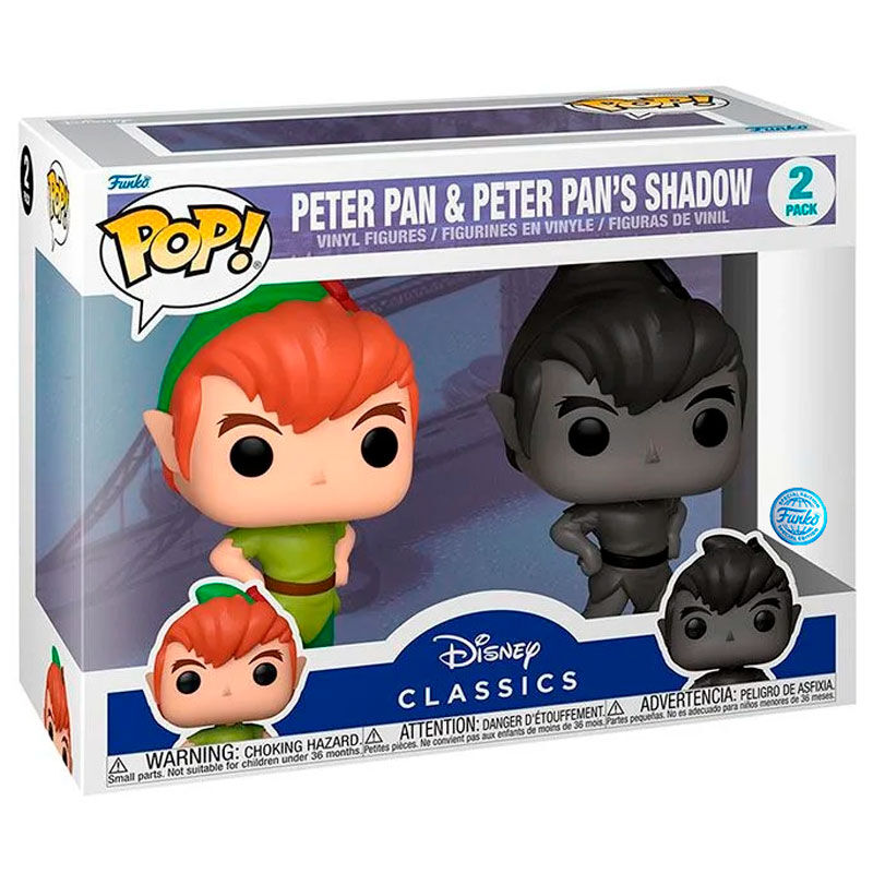 Blister 2 figuras POP Disney Peter Pan - Peter Pan & Peter Pans S Frikytopia