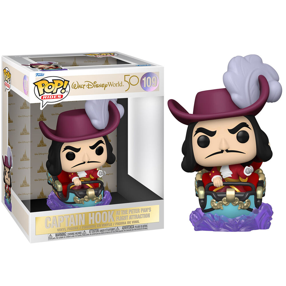 Funko pop ride wdw 50 capitan garfio en atraccion de peter pan 59512 Frikytopia